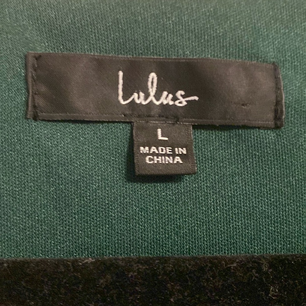 Forrest green hi low Lilis wrap dress.